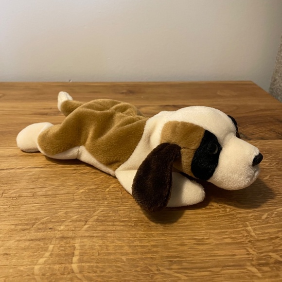 Ty Beanie Babies Bernie Dog Multicoloured Brown 1996 – New Tag On VINTAGE - Picture 11 of 11